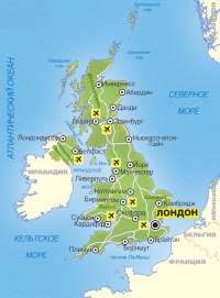 Карта Великобритании