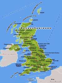 Карта Великобритании